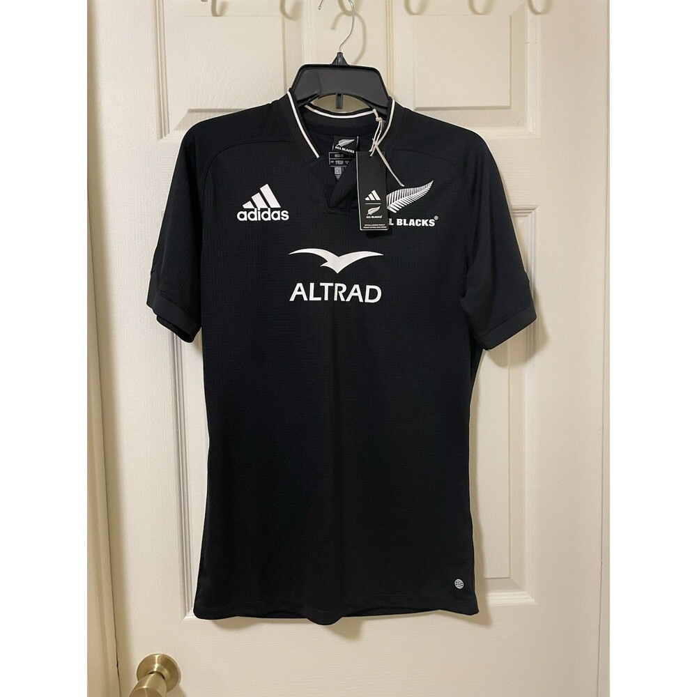 Adidas All Blacks New Zealand Rugby Jersey Men’s Small NWT Black